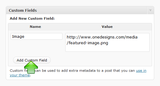 Add Custom Field