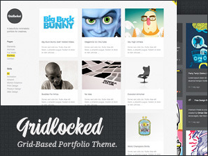 Gridlocked: Minimalistic WordPress Portfolio Theme