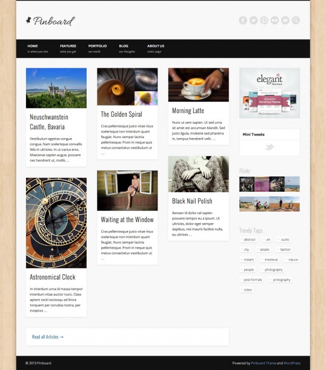 Pinboard Blog Right Sidebar