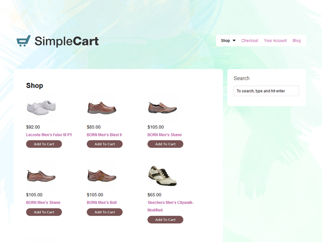 SimpleCart Child Theme