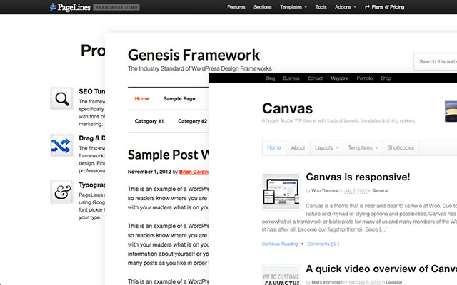 5+ WordPress Theme Frameworks Compared - One Designs